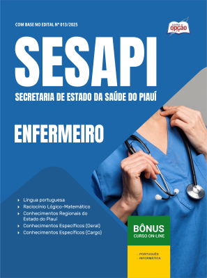 Apostila Secretaria de Estado da Saúde do Piauí em PDF 2026 - Enfermeiro