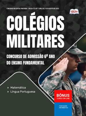 Apostila Colégio Militar 2026 - Concurso de Admissão 6º ano do Ensino Fundamental