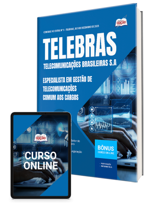 Apostila Telebrás 2026 - Especialista em Gestão em Telecomunicações - Comum aos Cargos