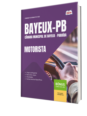 Apostila Câmara de Bayeux-PB 2026 - Motorista