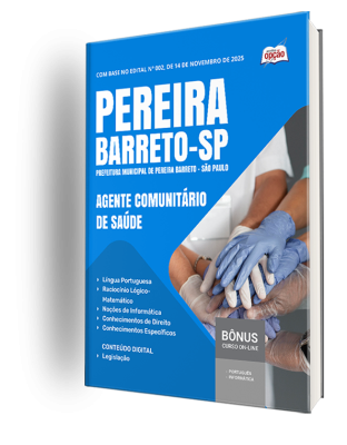 Apostila Prefeitura de Pereira Barreto - SP 2026 - Agente Comunitário de Saúde