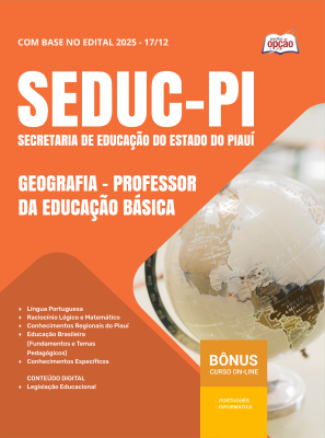 Apostila SEDUC-PI em PDF 2026 - Professor da Educação Básica - Geografia