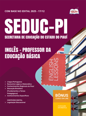 Apostila SEDUC-PI 2026 - Professor da Educação Básica - Inglês
