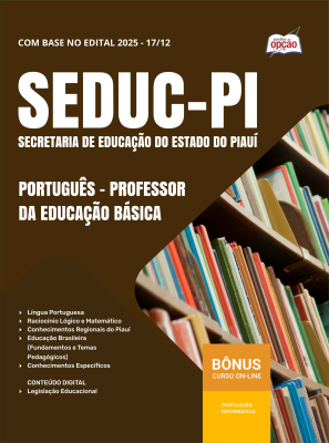 Apostila SEDUC-PI em PDF 2025 - Professor da Educação Básica - Português