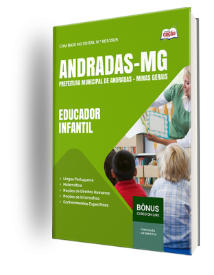 Apostila Prefeitura de Andradas-MG 2025 - Educador Infantil