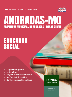 Apostila Prefeitura de Andradas-MG 2025 - Educador Social