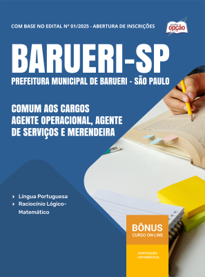 Apostila Prefeitura de Barueri - SP 2025 - Comum a Todos os Cargos