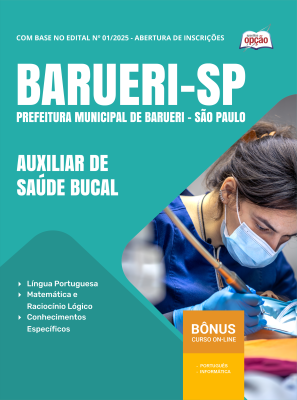 Apostila Prefeitura de Barueri - SP 2025 - Auxiliar de Saúde Bucal