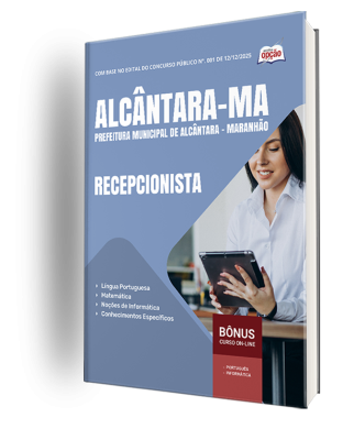 Apostila Prefeitura de Alcântara-MA 2025 - Recepcionista