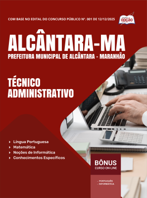 Apostila Prefeitura de Alcântara-MA 2025 - Técnico Administrativo