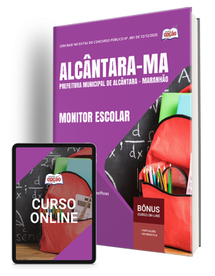 Apostila Prefeitura de Alcântara-MA 2025 - Monitor Escolar
