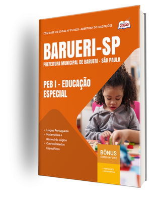 Apostila Prefeitura de Barueri - SP 2025 - PEB I - Educação Especial