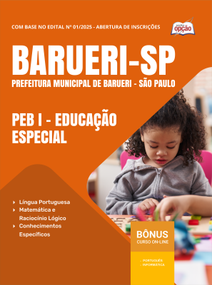 Apostila Prefeitura de Barueri - SP 2025 - PEB I - Educação Especial