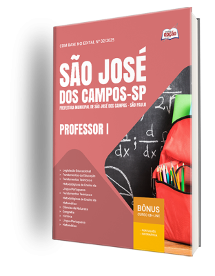 Apostila Prefeitura de São José dos Campos - SP 2025 - Professor I