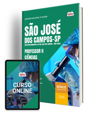 Apostila Prefeitura de São José dos Campos - SP 2026 - Professor II - Ciências