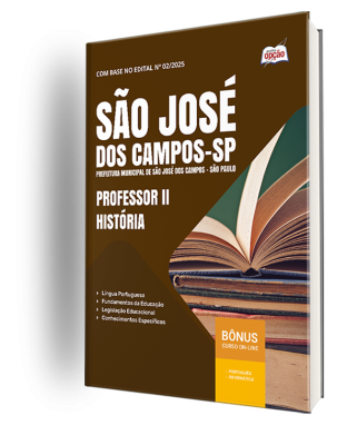 Apostila Prefeitura de São José dos Campos - SP 2025 - Professor II - História