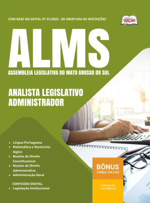 Apostila ALEMS 2025 - Analista Legislativo - Administrador