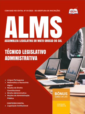 Apostila ALEMS 2025 - Técnico Legislativo - Administrativa