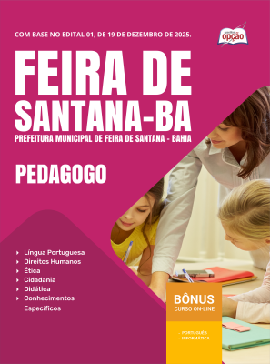 Apostila Prefeitura de Feira de Santana - BA 2026 - Professor Pedagogo