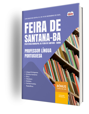 Apostila Prefeitura de Feira de Santana - BA 2026 - Professor de Língua Portuguesa