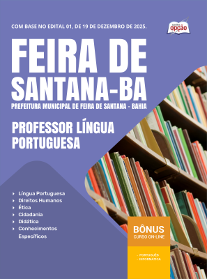 Apostila Prefeitura de Feira de Santana - BA 2026 - Professor de Língua Portuguesa