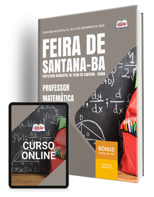 Apostila Prefeitura de Feira de Santana - BA 2026 - Professor de Matemática
