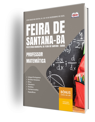 Apostila Prefeitura de Feira de Santana - BA 2026 - Professor de Matemática