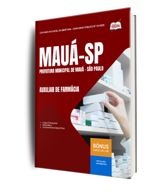 Apostila Prefeitura de Mauá - SP 2026 - Auxiliar de Farmácia