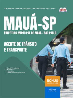 Apostila Prefeitura de Mauá - SP em PDF 2026 - Agente de Trânsito e Transporte