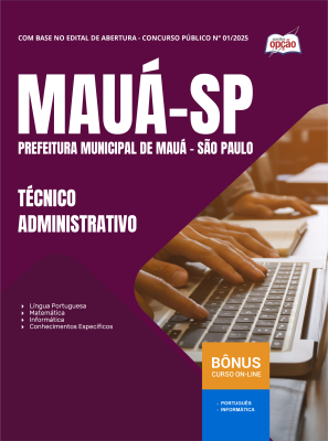 Apostila Prefeitura de Mauá - SP 2026 - Técnico Administrativo