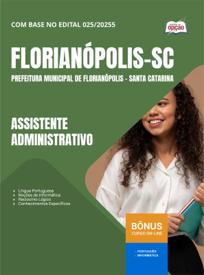 Apostila Prefeitura de Florianópolis - SC 2026 - Assistente Administrativo
