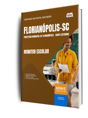 Apostila Prefeitura de Florianópolis - SC 2026 - Monitor Escolar