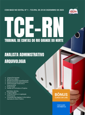 Apostila TCE-RN 2026 - Analista Administrativo - Especialidade: Arquivologia