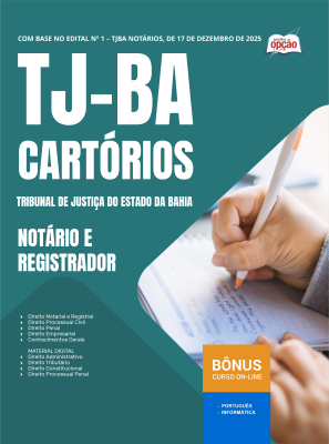 Apostila TJ-BA 2026 - Notário e Registrador