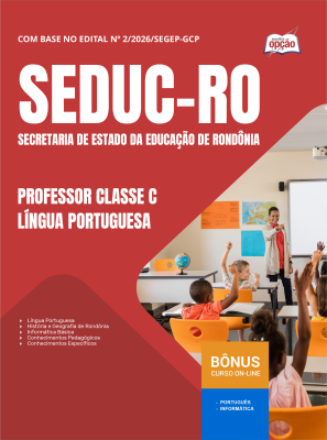 Apostila SEDUC-RO 2026 - Professor Classe C - Língua Portuguesa