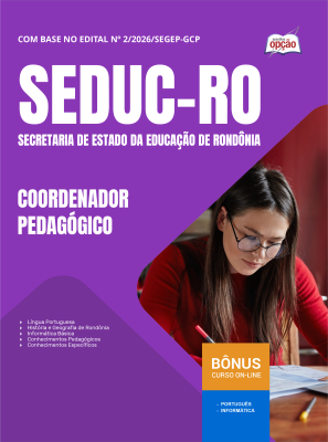 Apostila SEDUC-RO em PDF 2026 - Coordenador Pedagógico (Supervisor)