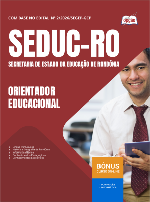 Apostila SEDUC-RO 2026 - Orientador Educacional