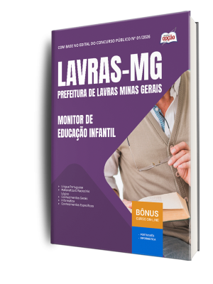 Apostila Prefeitura de Lavras - MG 2026 - Monitor de Educação Infantil