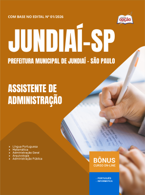 Apostila Prefeitura de Jundiaí - SP 2026 - Assistente de Administração
