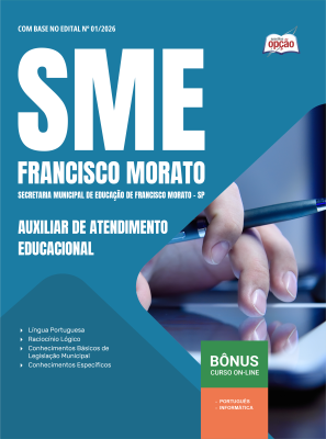 Apostila SME Francisco Morato-SP 2026 - Auxiliar de Atendimento Educacional