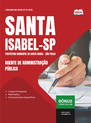 Apostila Prefeitura de Santa Isabel - SP 2026 - Agente de Administração Pública