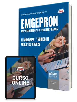 Apostila EMGEPRON 2026 - Técnico de Projetos Navais - Almoxarife