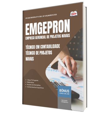 Apostila EMGEPRON 2026 - Técnico de Projetos Navais - Técnico de Contabilidade