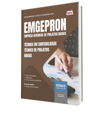 Apostila EMGEPRON 2026 - Técnico de Projetos Navais - Técnico de Contabilidade