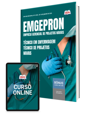 Apostila EMGEPRON 2026 - Técnico de Projetos Navais - Técnico em Enfermagem