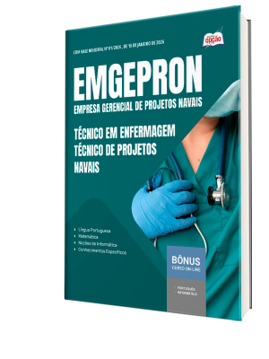 Apostila EMGEPRON 2026 - Técnico de Projetos Navais - Técnico em Enfermagem