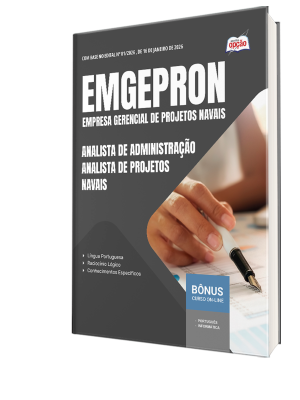 Apostila EMGEPRON 2026 - Analista de Projetos Navais - Analista de Administração