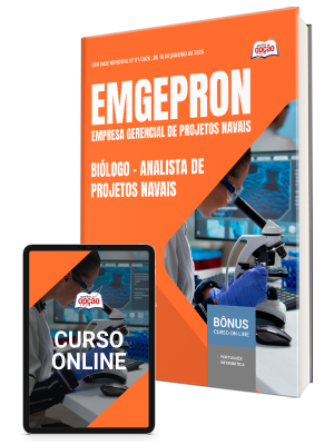 Apostila EMGEPRON 2026 - Analista de Projetos Navais - Biólogo