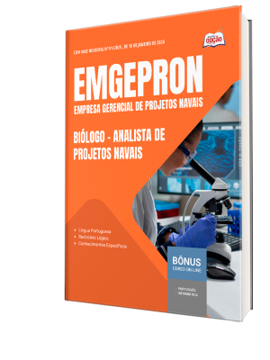 Apostila EMGEPRON 2026 - Analista de Projetos Navais - Biólogo