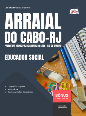 Apostila Prefeitura de Arraial do Cabo - RJ em PDF 2026 - Educador Social